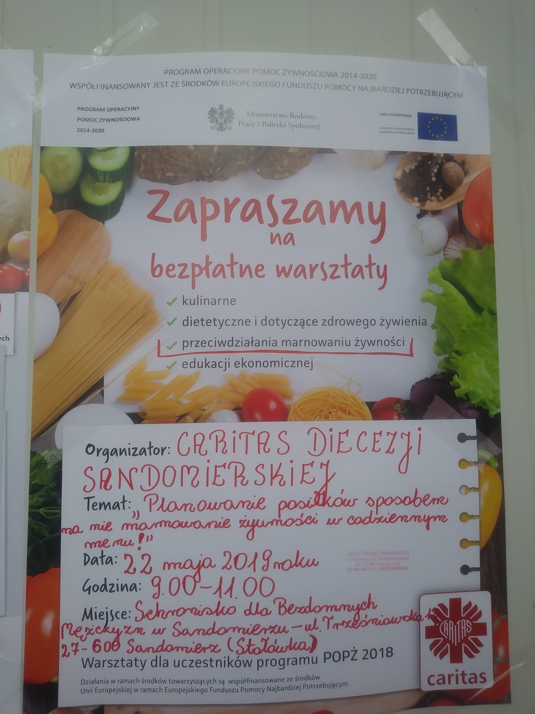 Podsumowanie Warsztatów Przeciwdziałania marnowaniu żywności – Sandomierz – OPL Caritas Diecezji Sandomierskiej! 27.05.2019 r.