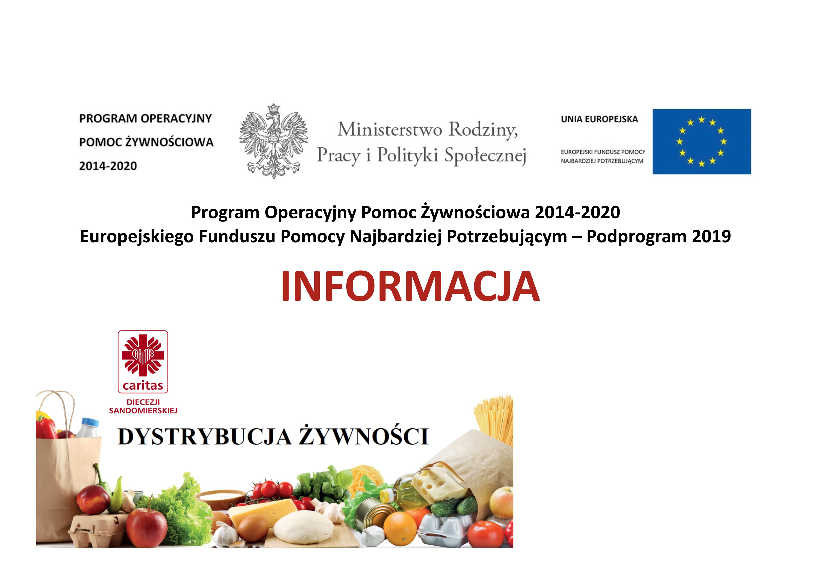PODPROGRAM 2019 - wydawanie żywności