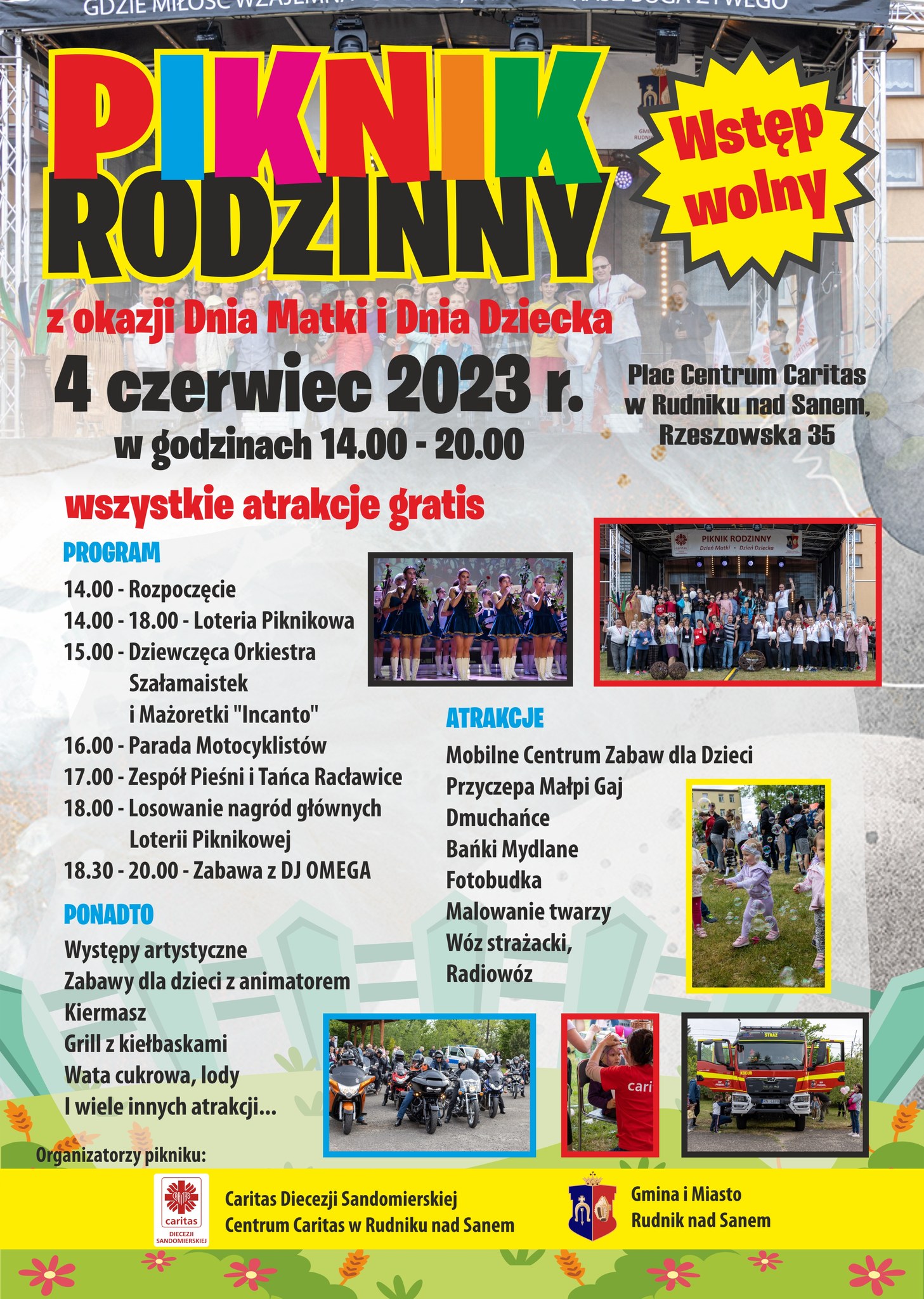 Piknik Rodzinny w Centrum Caritas w Rudniku nad Sanem