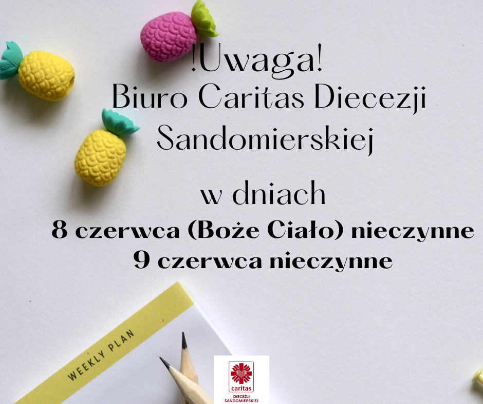 Informacja o pracy biura Caritas Diecezji Sandomierskiej
