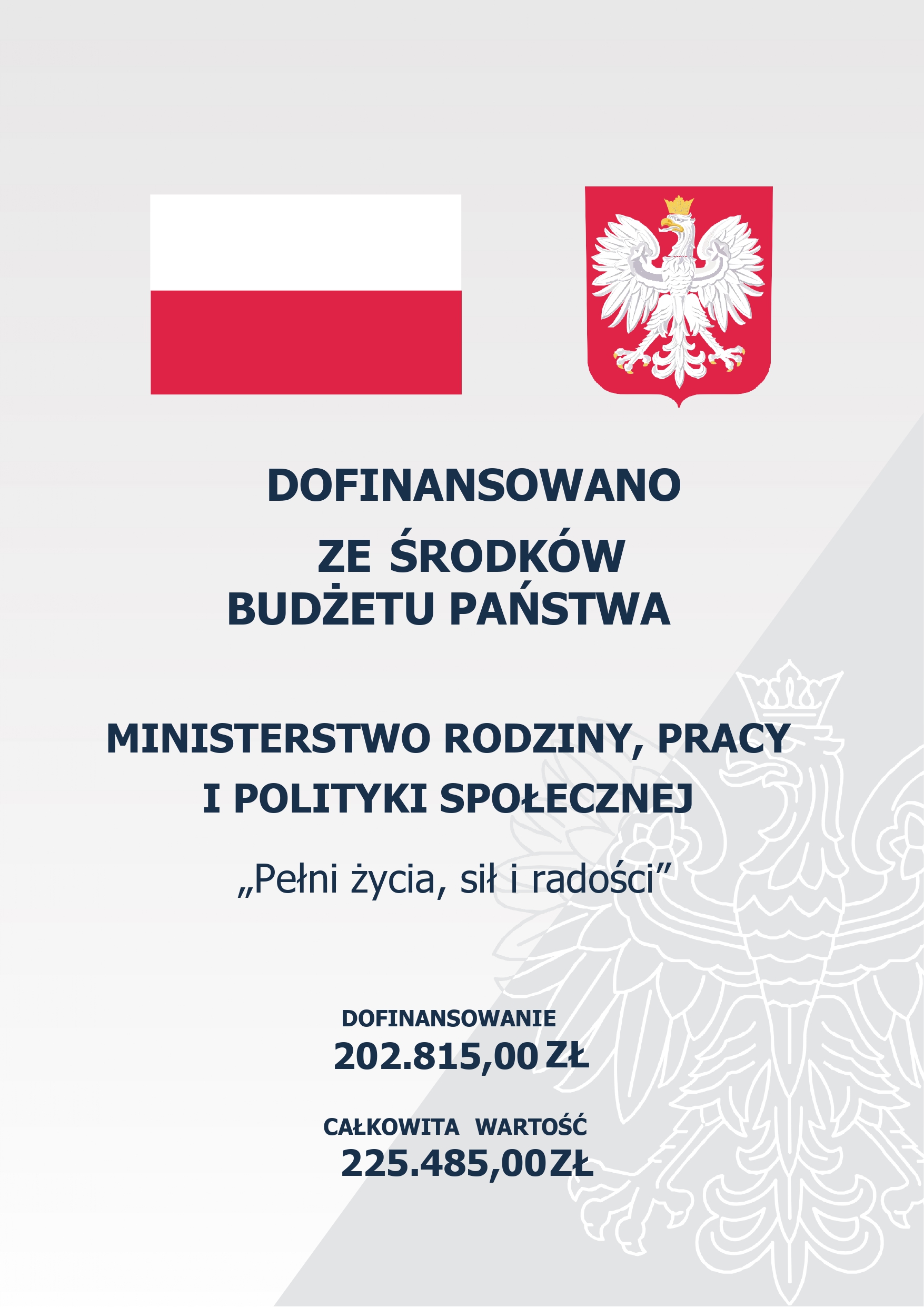 PROJEKT PEŁNI ŻYCIA SIŁ I RADOŚCI