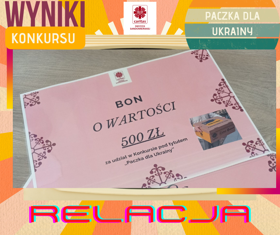 Fotorelacja z wręczenia bonów dla zwycięskich Szkolnych Kół Caritas