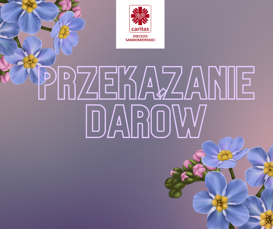 Przekazanie darów z konwoju pomocy humanitarnej najbardziej potrzebującym w Ukrainie.
