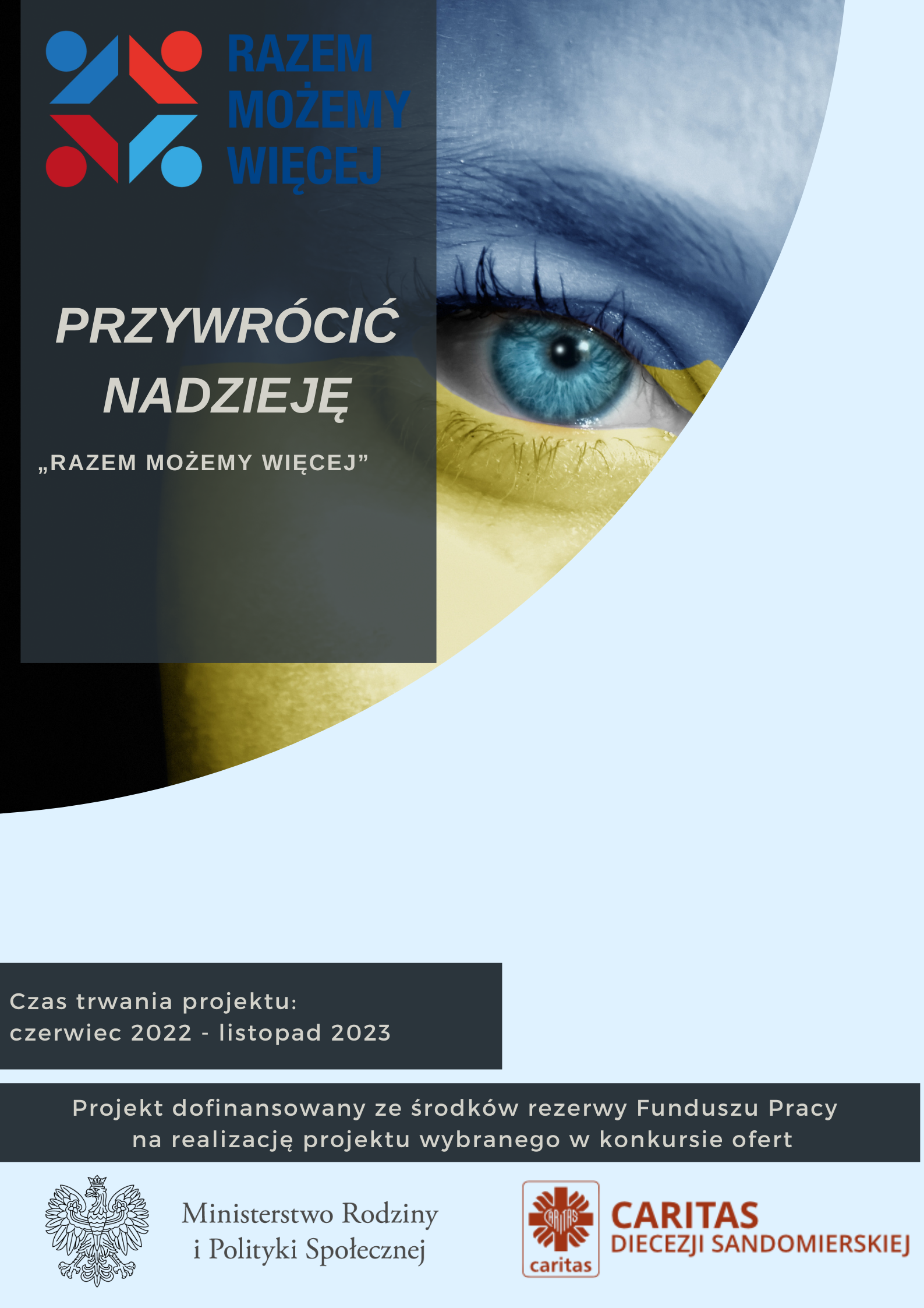 „Przywrócić nadzieję”- projekt na 2022 rok skierowany do cudzoziemców  z Ukrainy dobiega końca.
