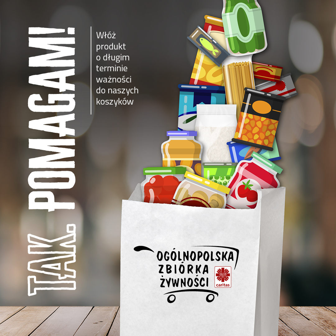 XIX Zbiórka Żywności „Tak, Pomagam” 3-4.12.2021 r.
