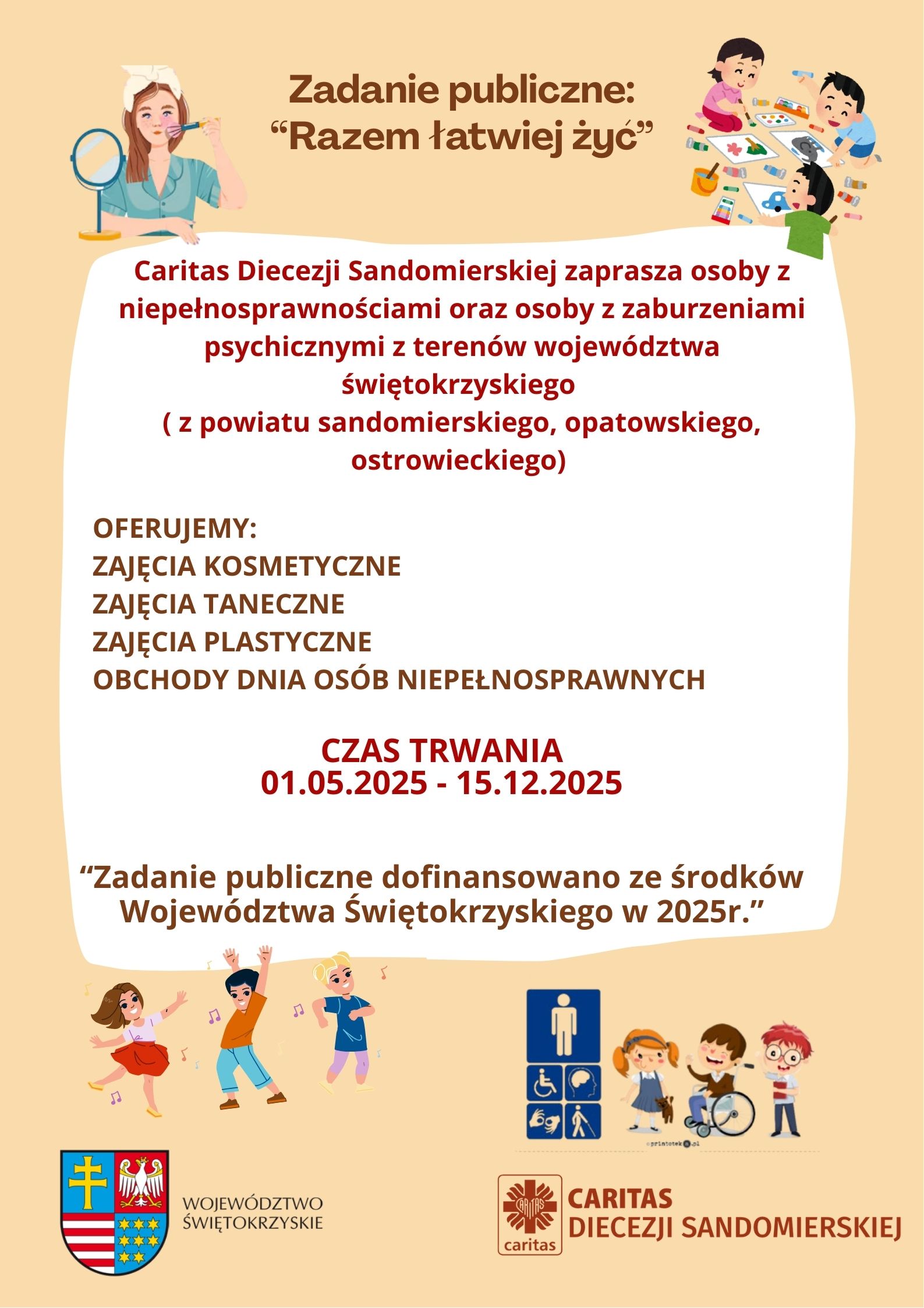 NABÓR UCZESTNIKÓW DO PROJEKU " RAZEM ŁATWIEJ ŻYĆ"