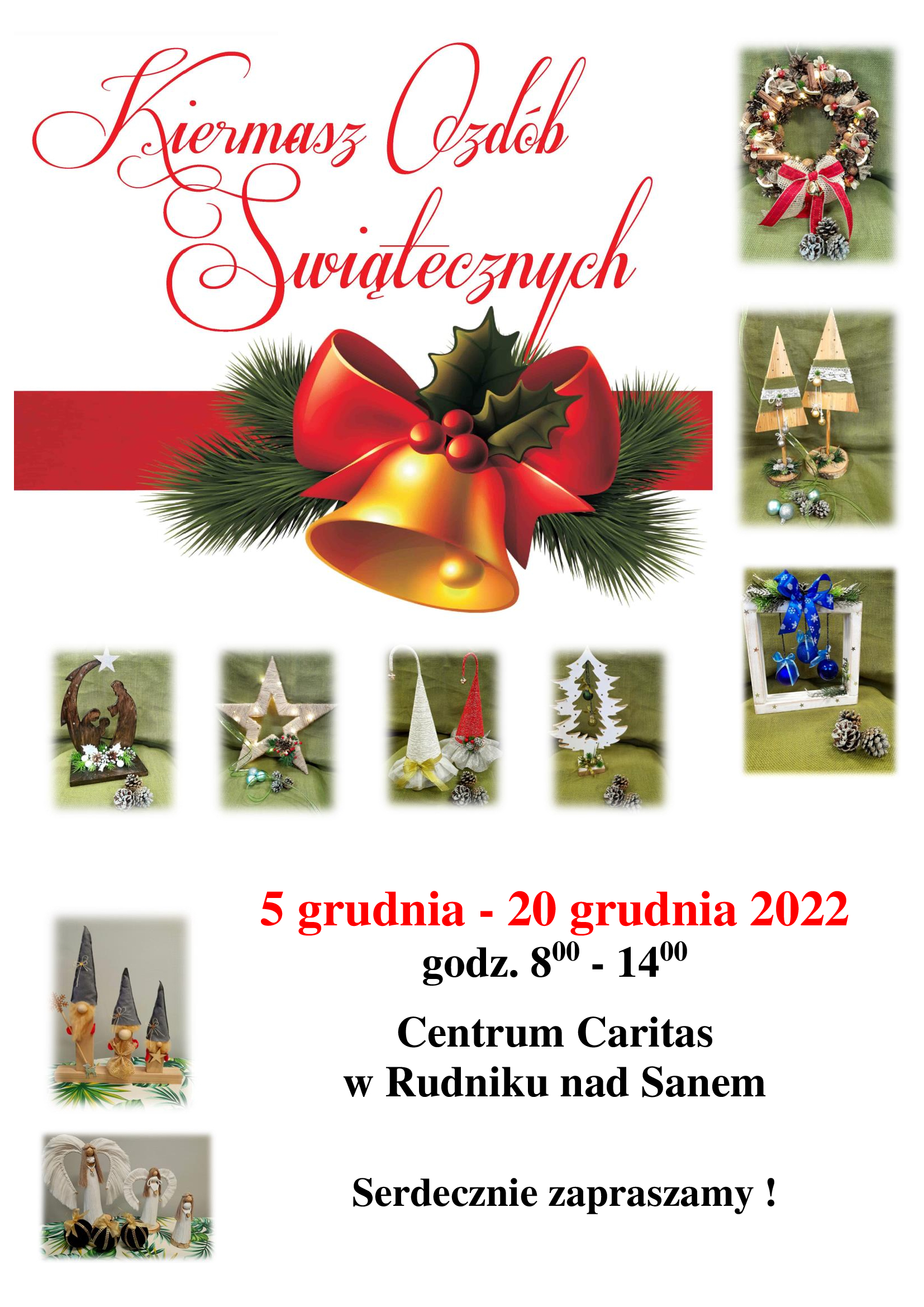 Świąteczny kiermasz w Centrum Caritas w Rudniku nad Sanem
