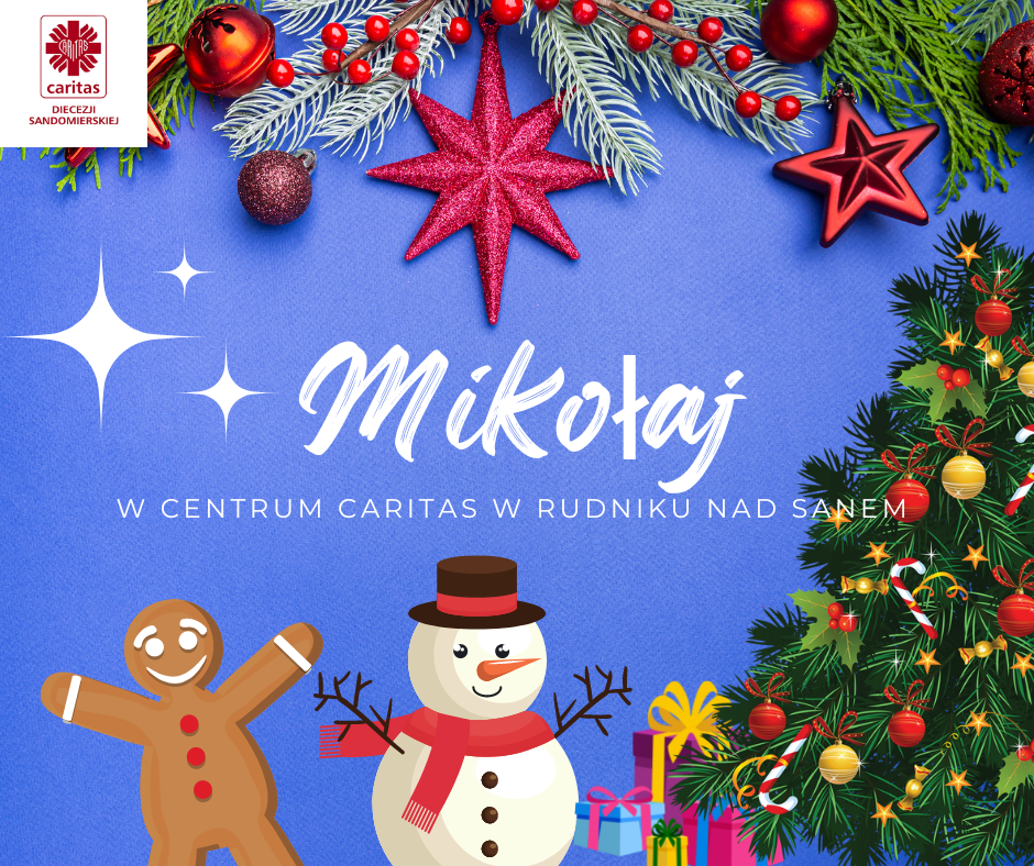 Mikołaj w Centrum Caritas w Rudniku nad Sanem