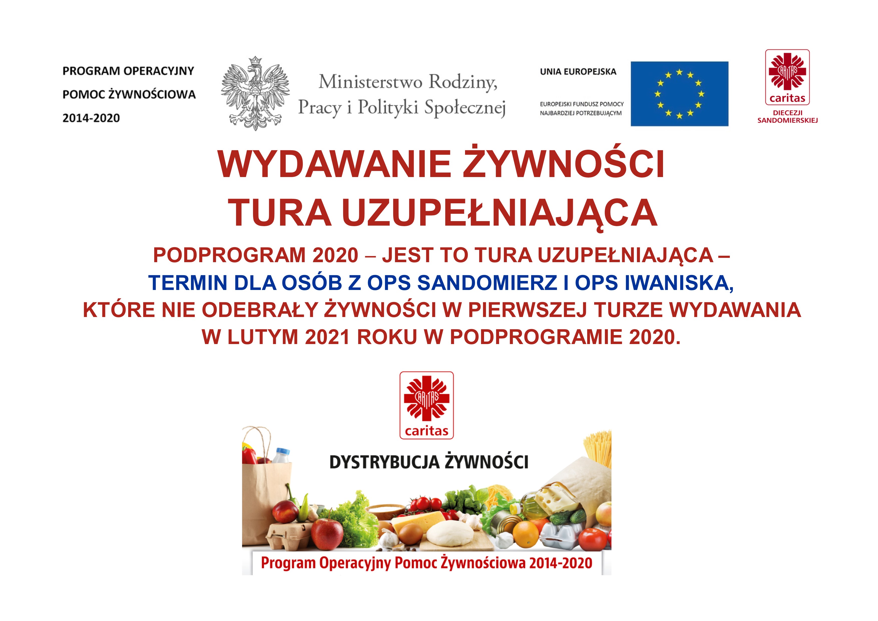 POPŻ - tura uzupełniająca wydawania żywności