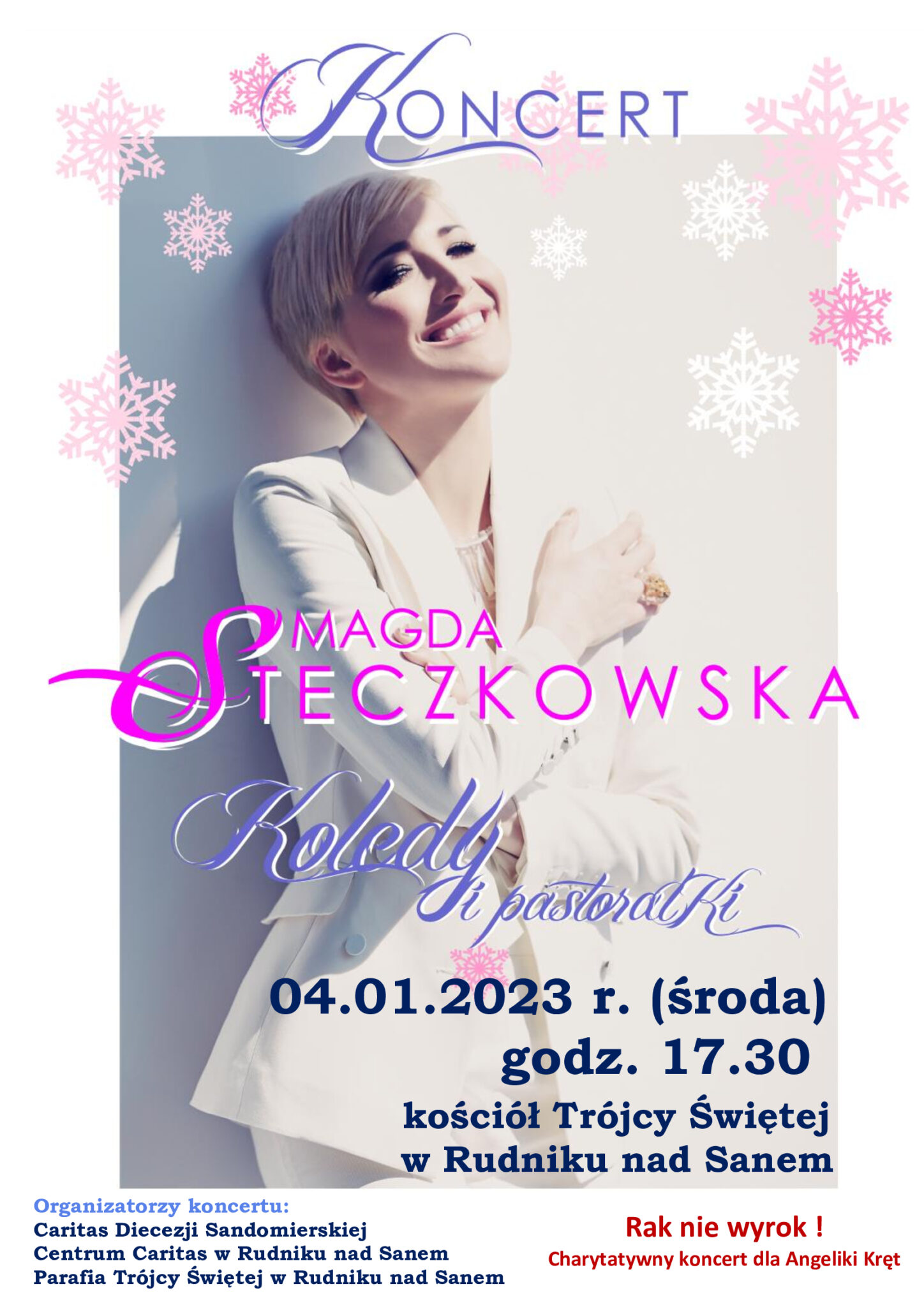 Świąteczne koncerty Magdy Steczkowskiej w Rudniku nad Sanem