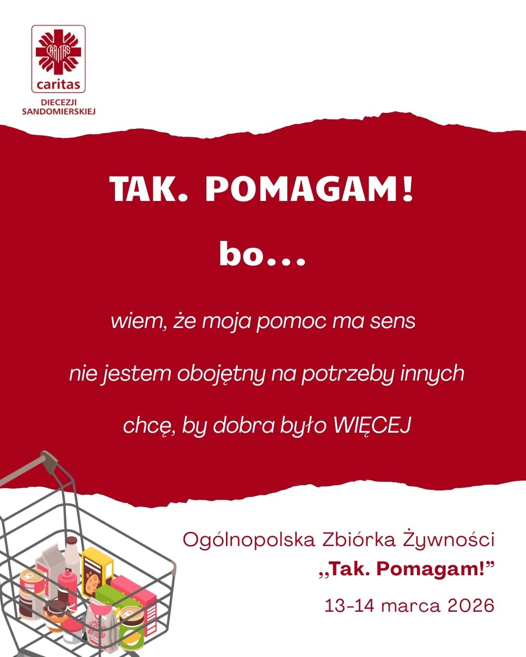 XXVIII Ogólnopolska Zbiórka Żywności "TAK. POMAGAM!"