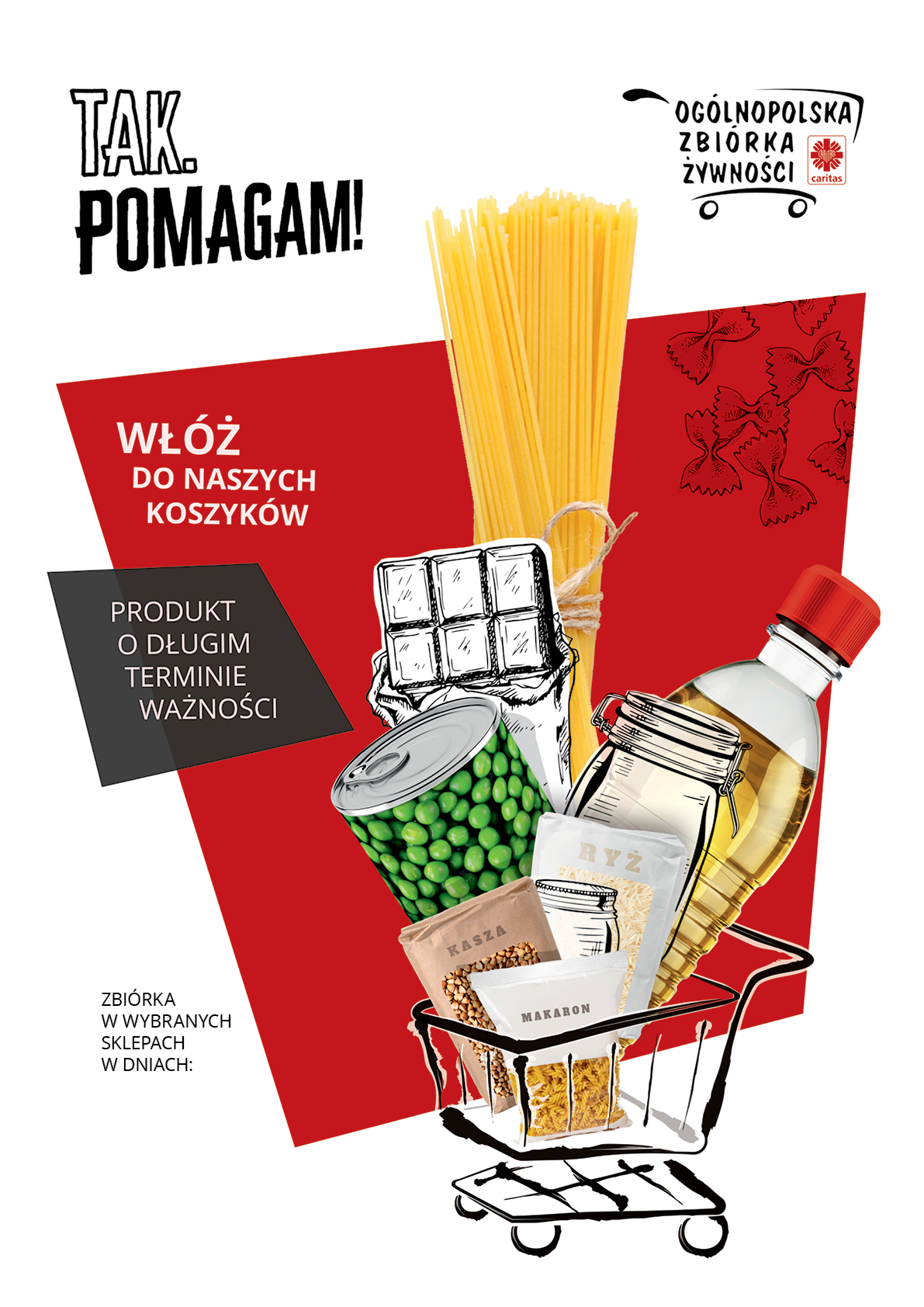 Pierwszy dzień XXII Wielkanocnej Ogólnopolskiej Zbiórki Żywności Tak! Pomagam.