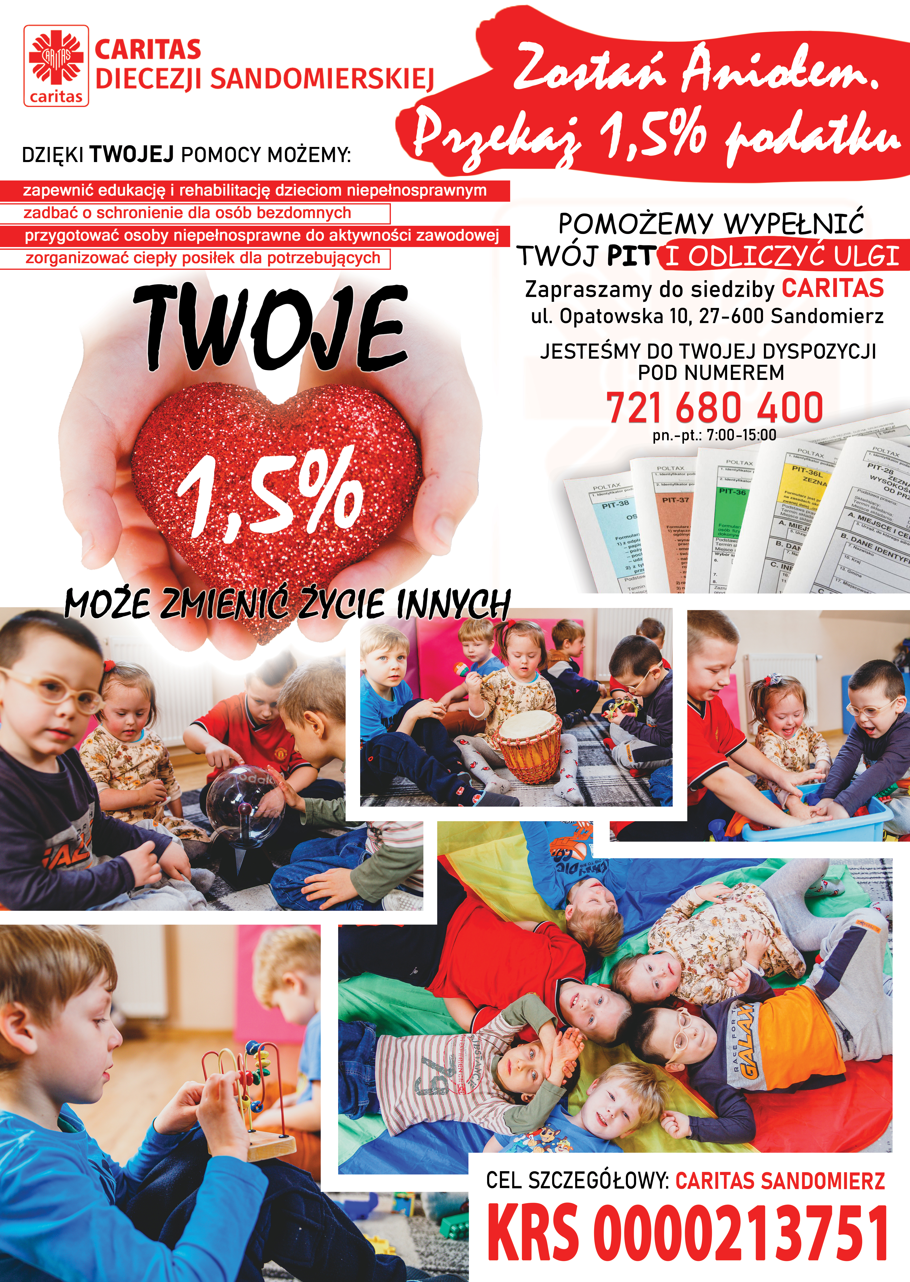 Zostań Aniołem. Przekaż 1,5 % podatku