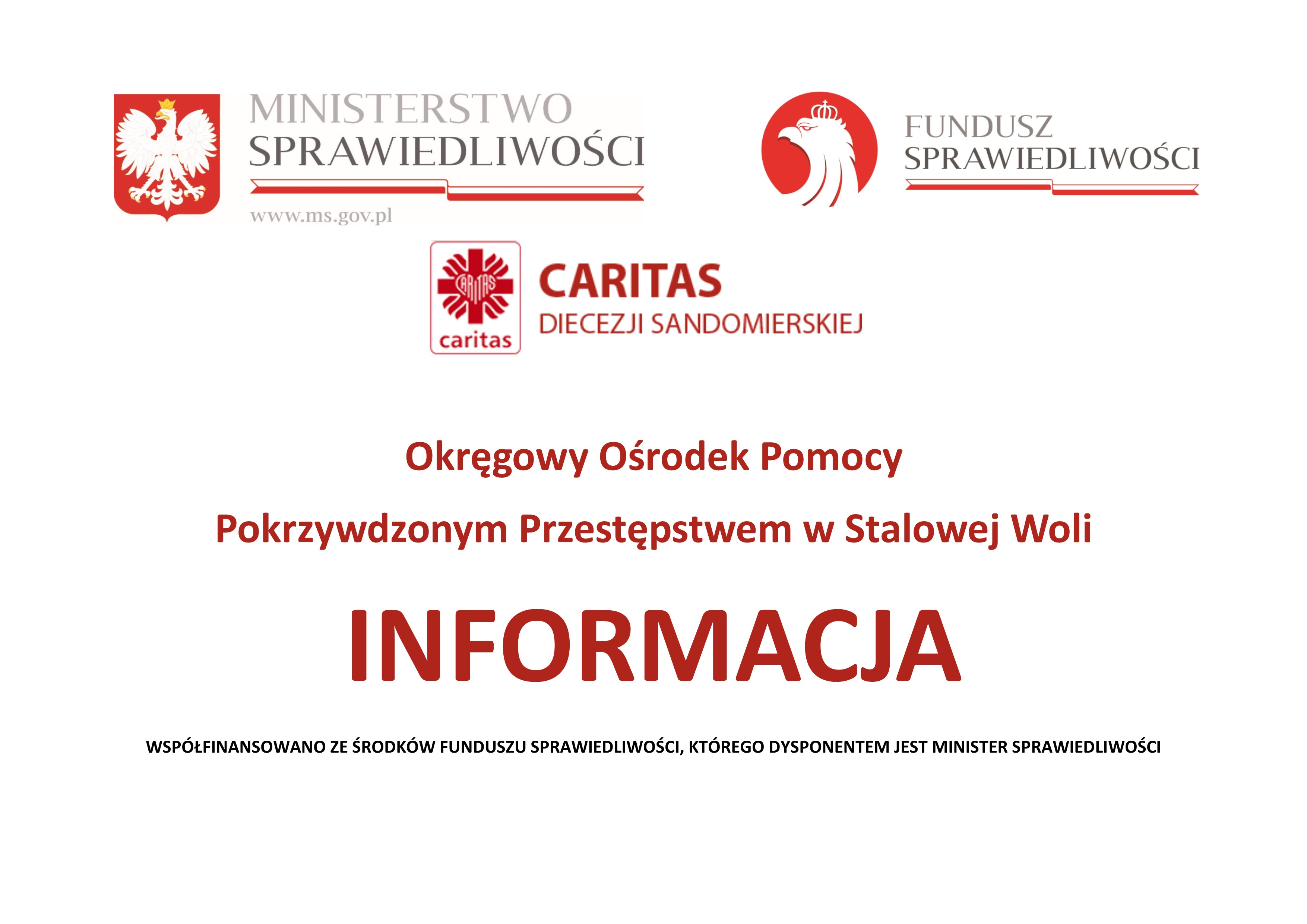 Informacja - Okręgowy Ośrodek Pomocy Pokrzywdzonym Przestępstwem