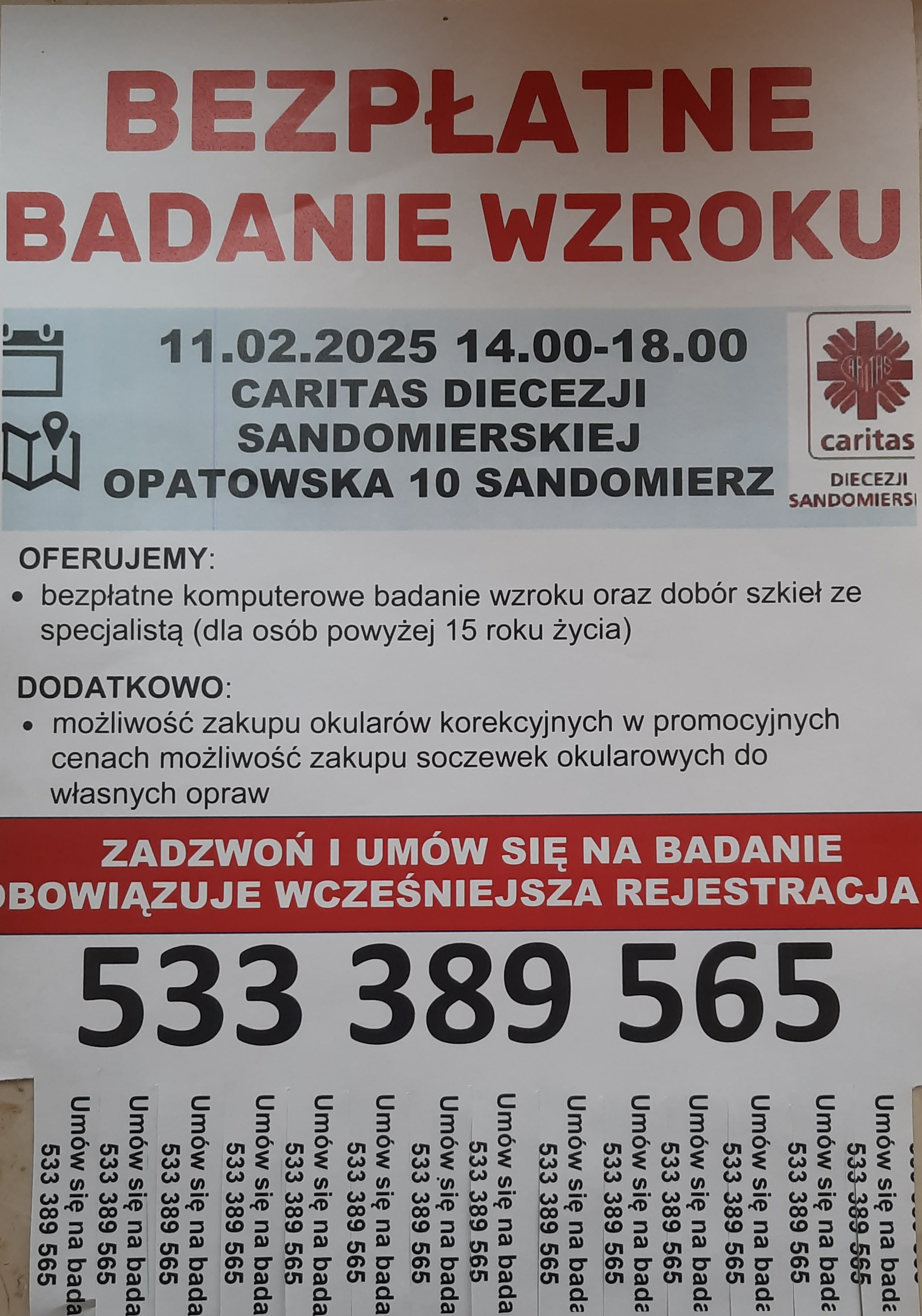 ZAPRASZAMY NA BEZPŁATNE BADANIE WZROKU